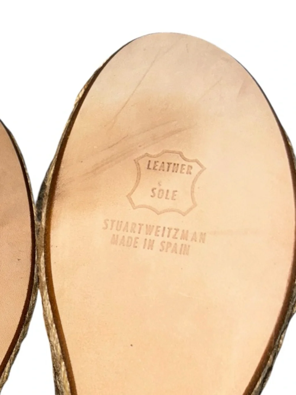 Stuart Weitzman Alexlo Espadrille Jute Platform as seen on Jen Aniston size 8